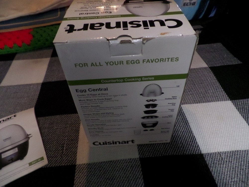 Cuisinart Egg Central Cooker MODEL# CEC-10 ( USED ONCE ONLY) COMPLETE!