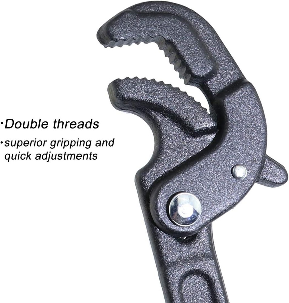 4 Pcs Multi-function Universal Wrench Set Self Adjusting, Pipe Wrench