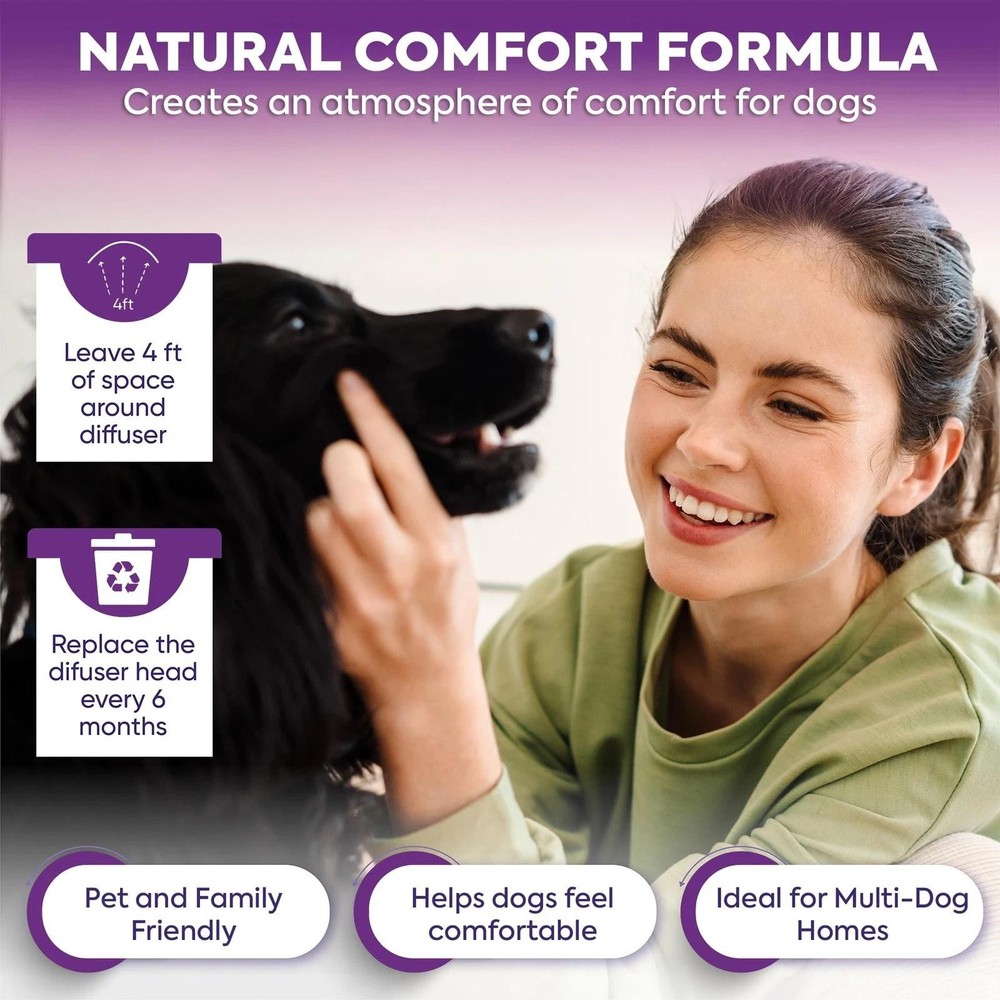 Dog Calming Diffuser Refills 4 Pack Pheromone Refills for Anxiety Relief