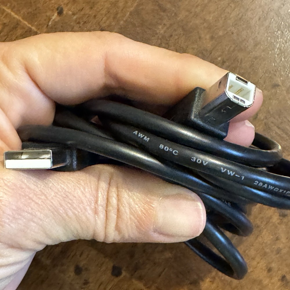 Cable & Adapter Lot – HDMI, VGA, USB-C, Micro-USB, Printer Cable, Batteries