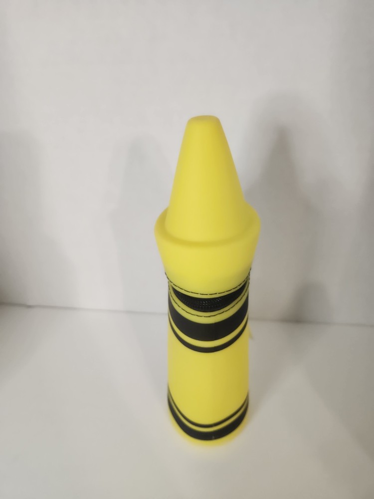 Crayon Shape Rubber Pencil Pouch - NEW