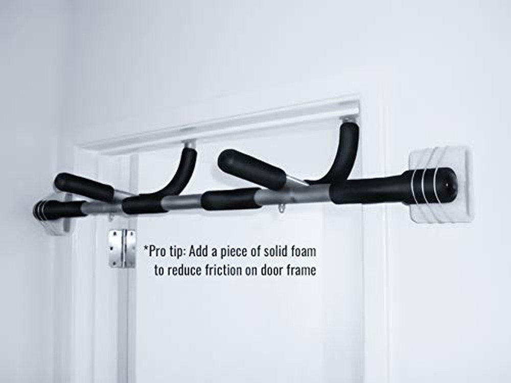 Rubberbanditz Pull Up Bar Workout Bar for Doorway, NO Screws Needed Adjustable