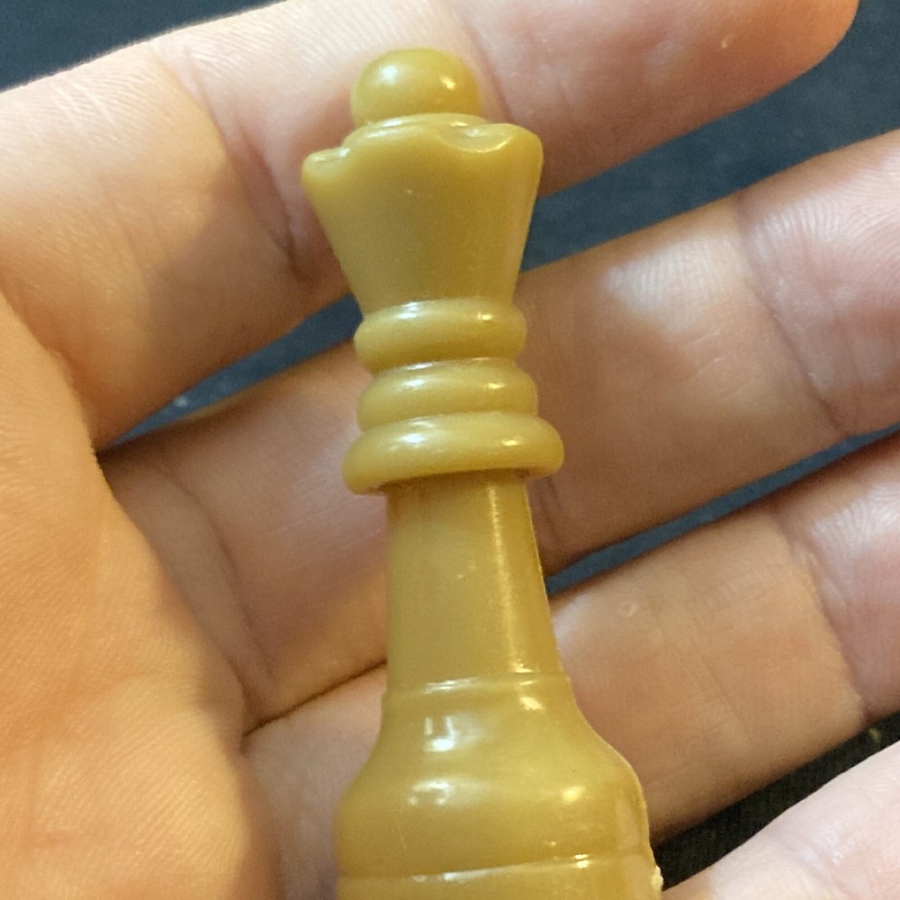 Replacement Plastic Chess Queen 2.25” Tan Brown