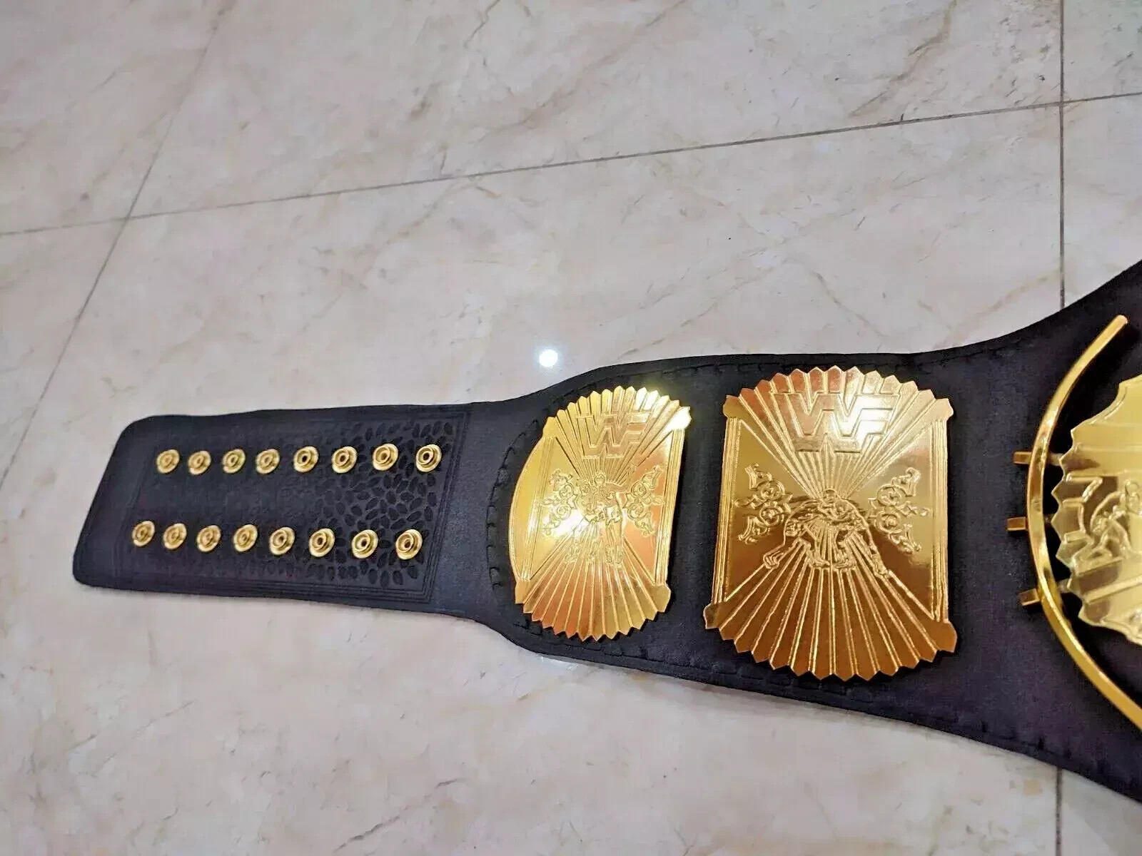 Winged Eagle Championship Wrestling Replica Title Belt Brass 2mm Adult size