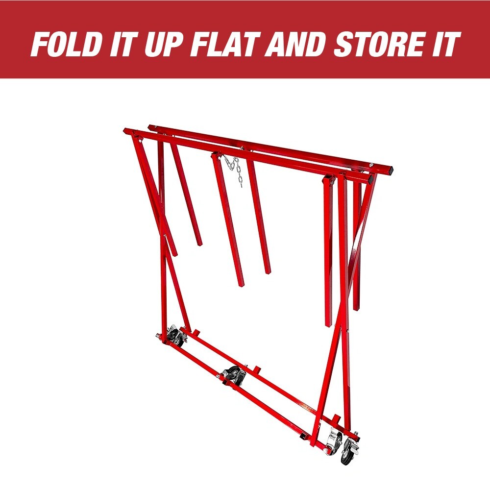 Pick Up Bed Dolly - Easily Fold Large Auto Body Truck Bed Cart Holds up to 800lb