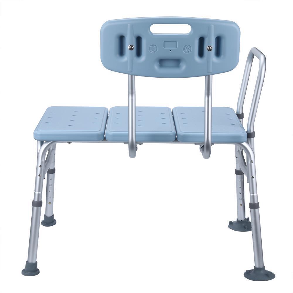 Height Adjustable Bench Bath Tub Shower Chair with Arm Back