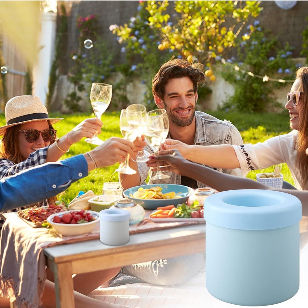 Quick Release lce Cube Mold Silicone Bucket for lce Craft DlY 1pc