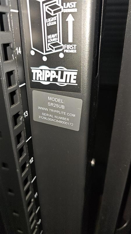 SR25UB Tripp Lite 25U Rack Enclosure Server Cabinet / Rack