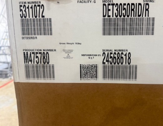 Sub-Zero DET3050RIDR 30″ Designer Panel Ready Refrigerator 30x84x24 – New In Box