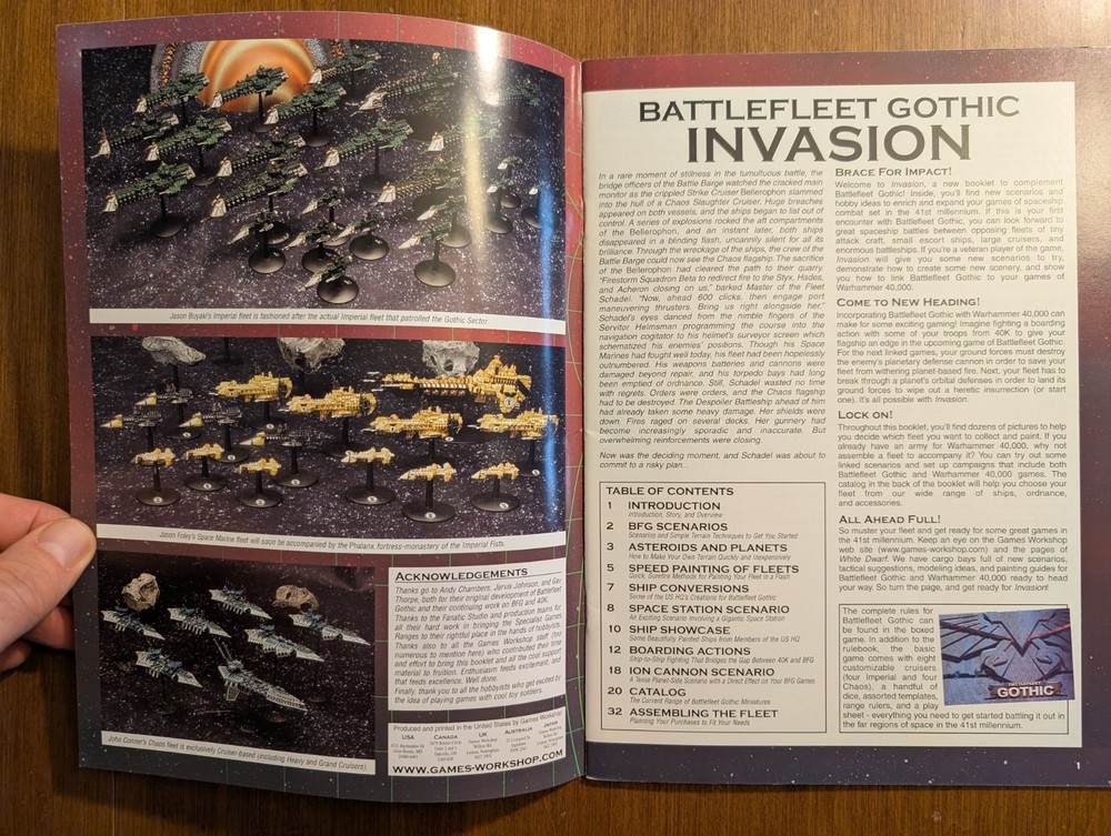 Warhammer 40k BATTLEFLEET GOTHIC INVASION Games Workshop 2002 Voidship battles