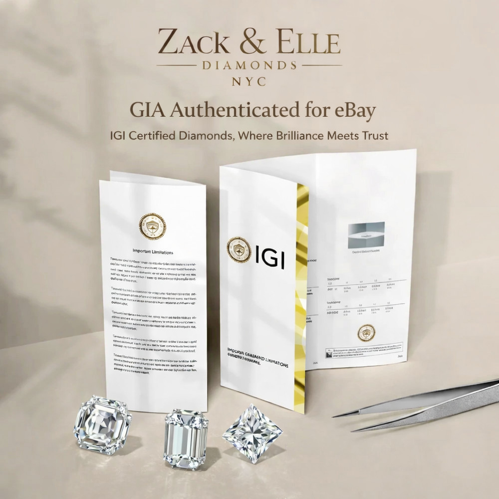 IGI 5 Ct Round Cut E/VS1 Lab Grown Diamond Engagement Ring Solid Platinum