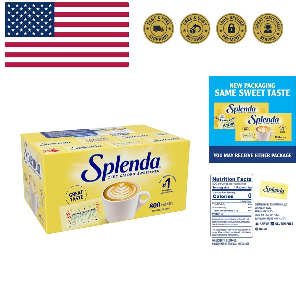 Zero Calorie Sweetener Value Pack, 800 Count Packets