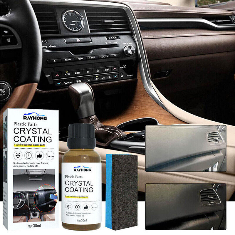 2 Sets Plastic Parts Crystal Coating Car Refresher Agent Maintenance Accessories