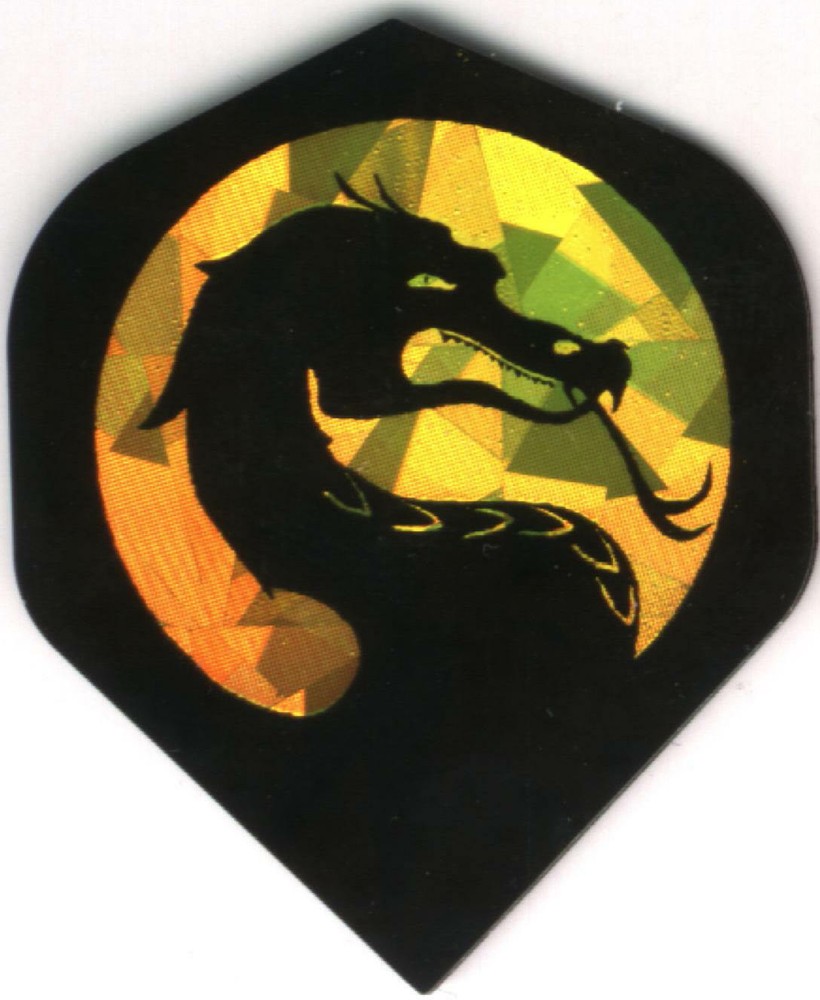 Mortal Kombat DRAGON Dart Flights: 3 per set