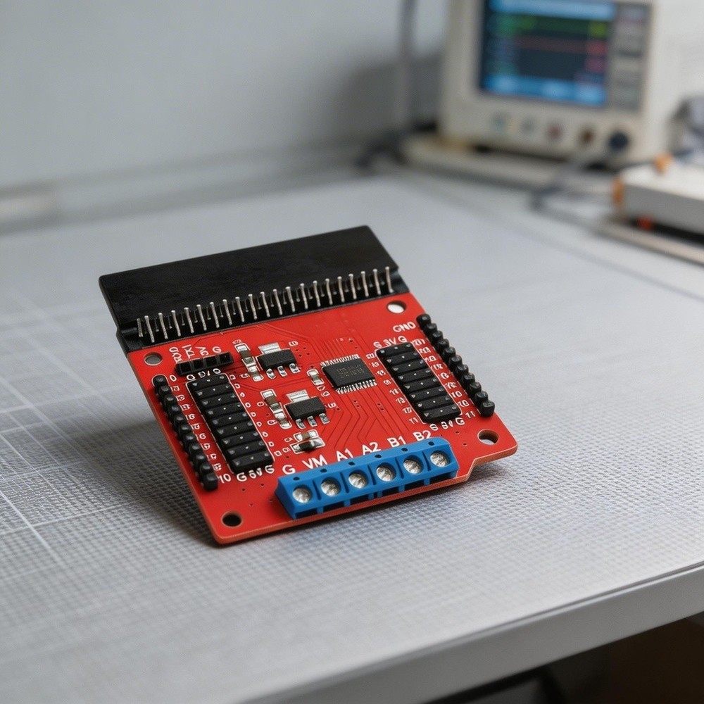 DC Motor Control Expansion Board Compatible with Tiny:bit Microcontroller