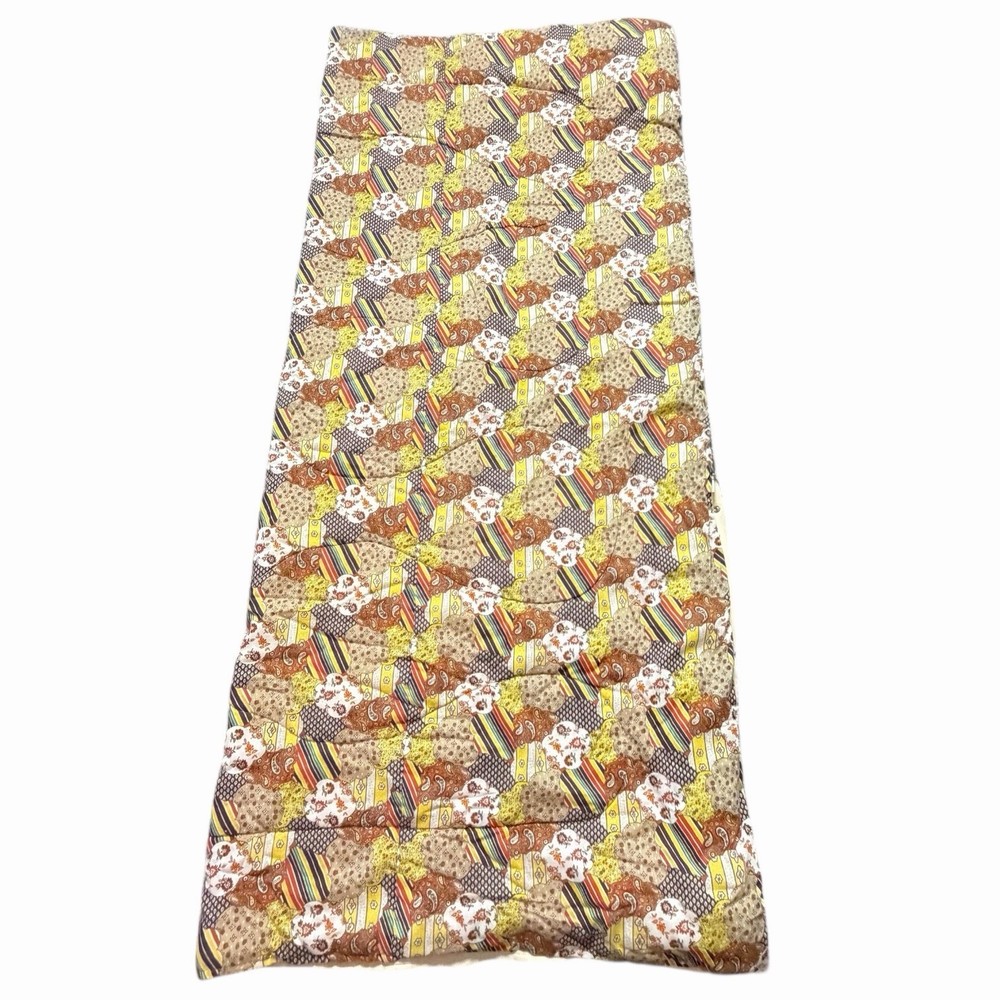 VTG 1970s WEARABLE SLEEPING BAG RETRO PATCHWORK PATTERN SNUG SACK BOHO HIPPIE #2