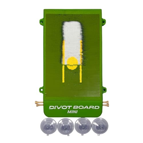 Mini Golf Hitting Mat – Compact Impact Feedback Practice Mat Mini Divot Board