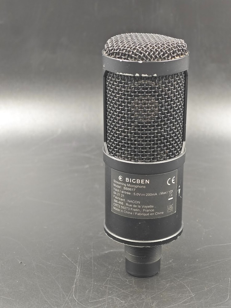 Bigben Big Ben Streaming Gaming Microphone BB8617 Used Working