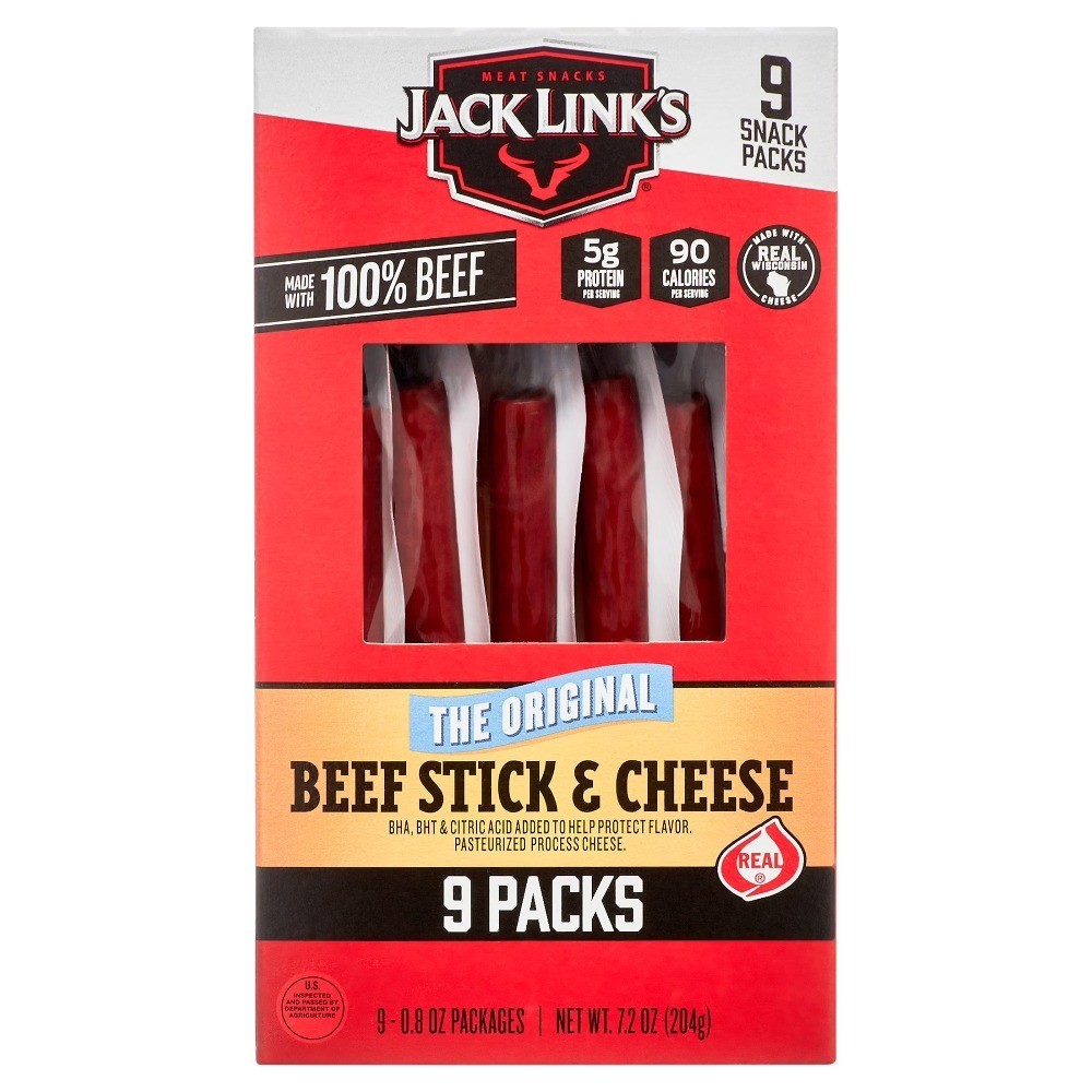 Original Beef and Cheese Sticks 9 Pack Snack Food Bites