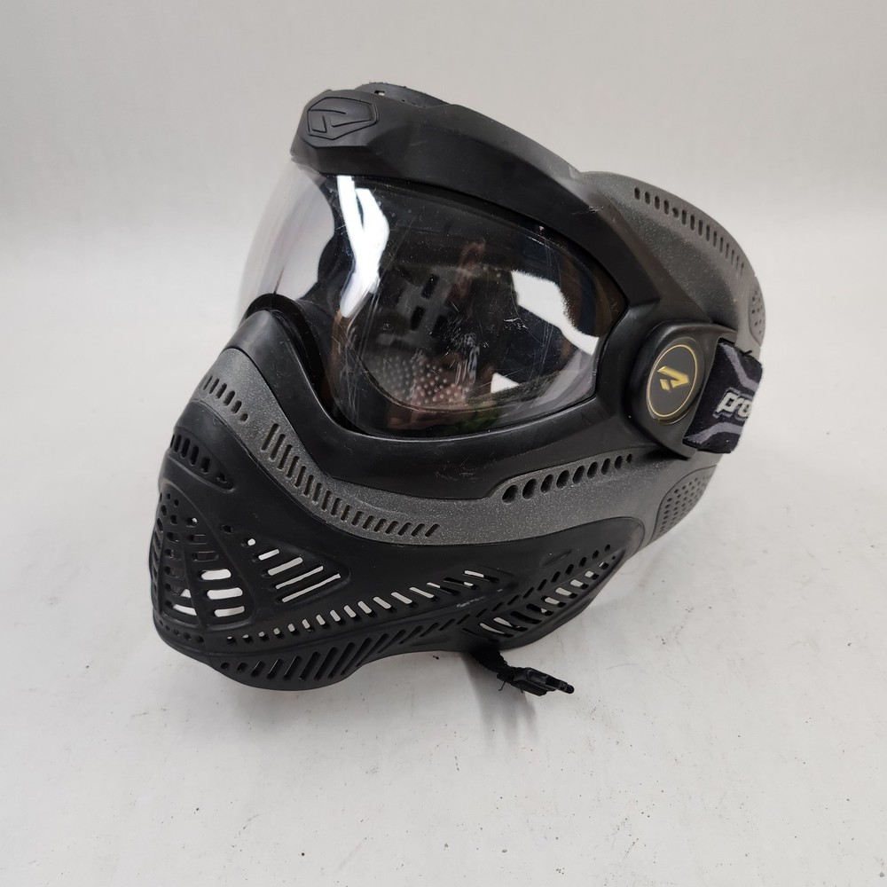 Proto Switch FS paintball Protective Goggle System BLACK Gray Cracked Lens