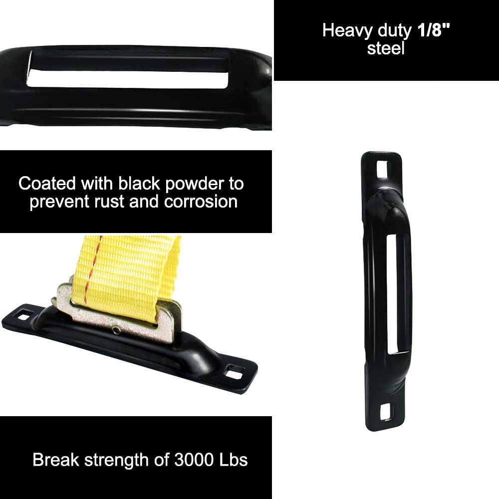 10 PCS E-Track Single Slot Tie Downs E-Track Single Strap Tie Down Anchors