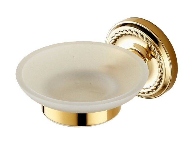 Gold Color Brass Bathroom Accessory Wall Mounted Soap Dish Holder Rack wba612