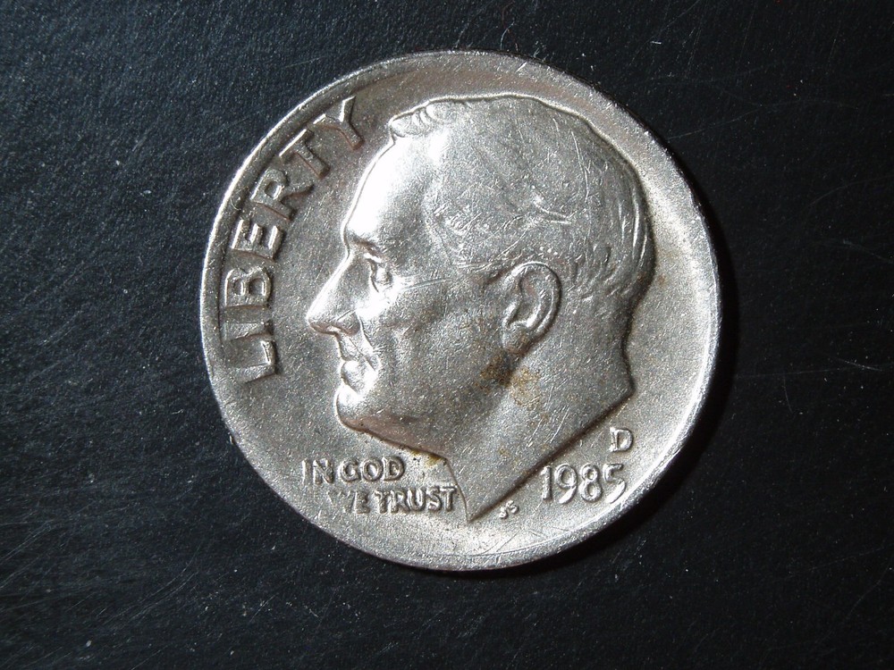 1985-D ROOSEVELT DIME #1