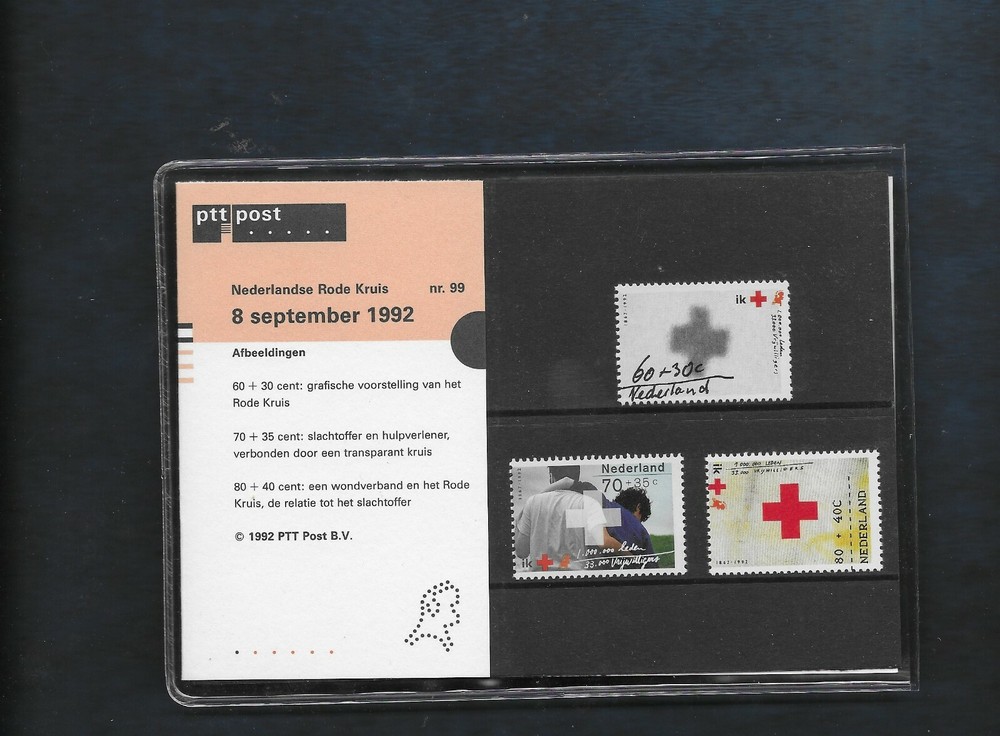 NETHERLANDS  1992 RED CROSS PRESENTATION PACK