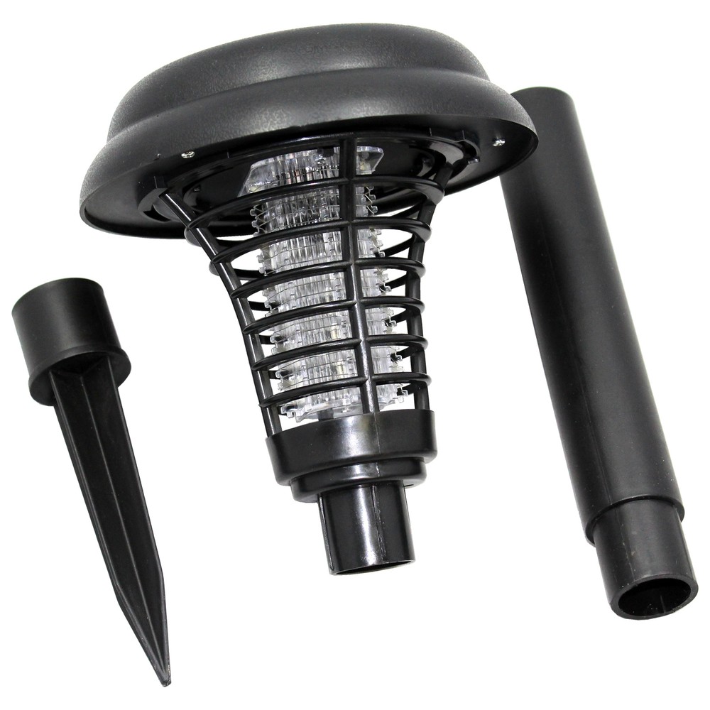BlueDot Solar LED Light & UV Bug Zapper- Light-up + Kill mosquitoes - 2 Pack