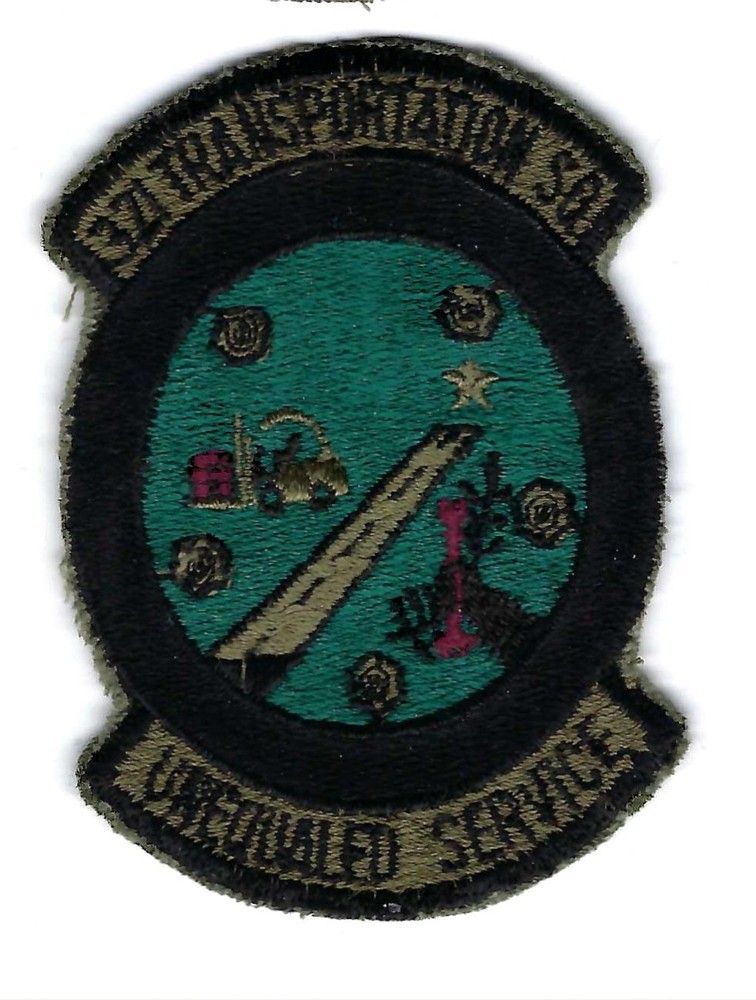 PATCH USAF 321st TRANSPORTATION SQ GRAND FORKS AFB      BS-18