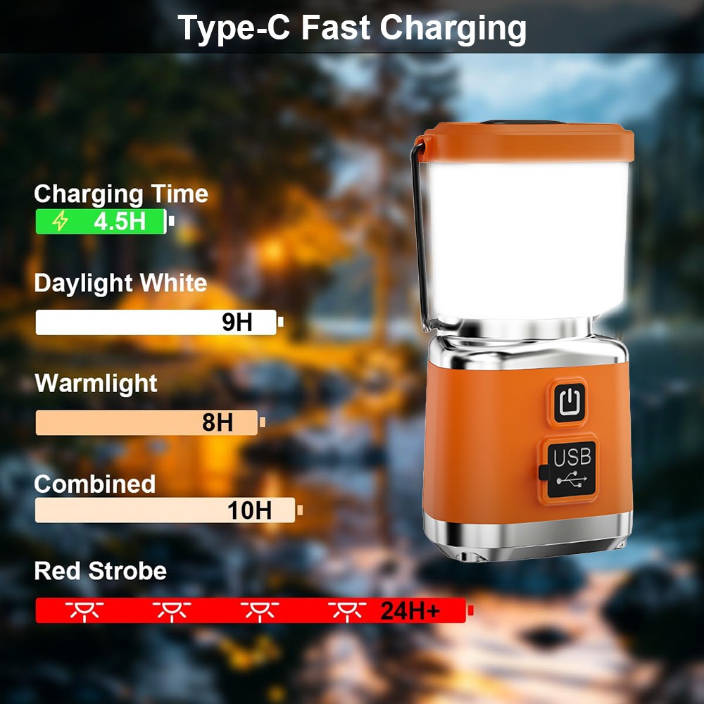 Super Bright LED Camping Lantern Camping Light Lanterns USB Rechargeable Lantern