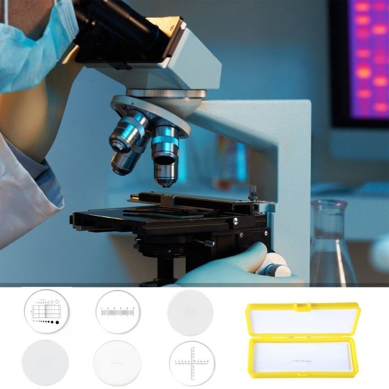 Micrometer Microscope Calibration Slide Reticle Eyepiece Calibration Ruler