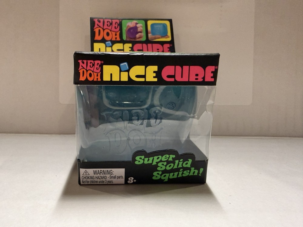 Needoh - Nice Cube - Blue - New - Authentic Squishy