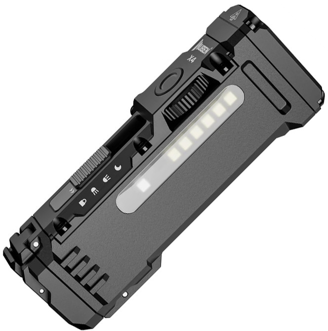 WUBEN X4 Rechargeable Flashlight Resists Water/Impact Turbo-Moon Mode Battery