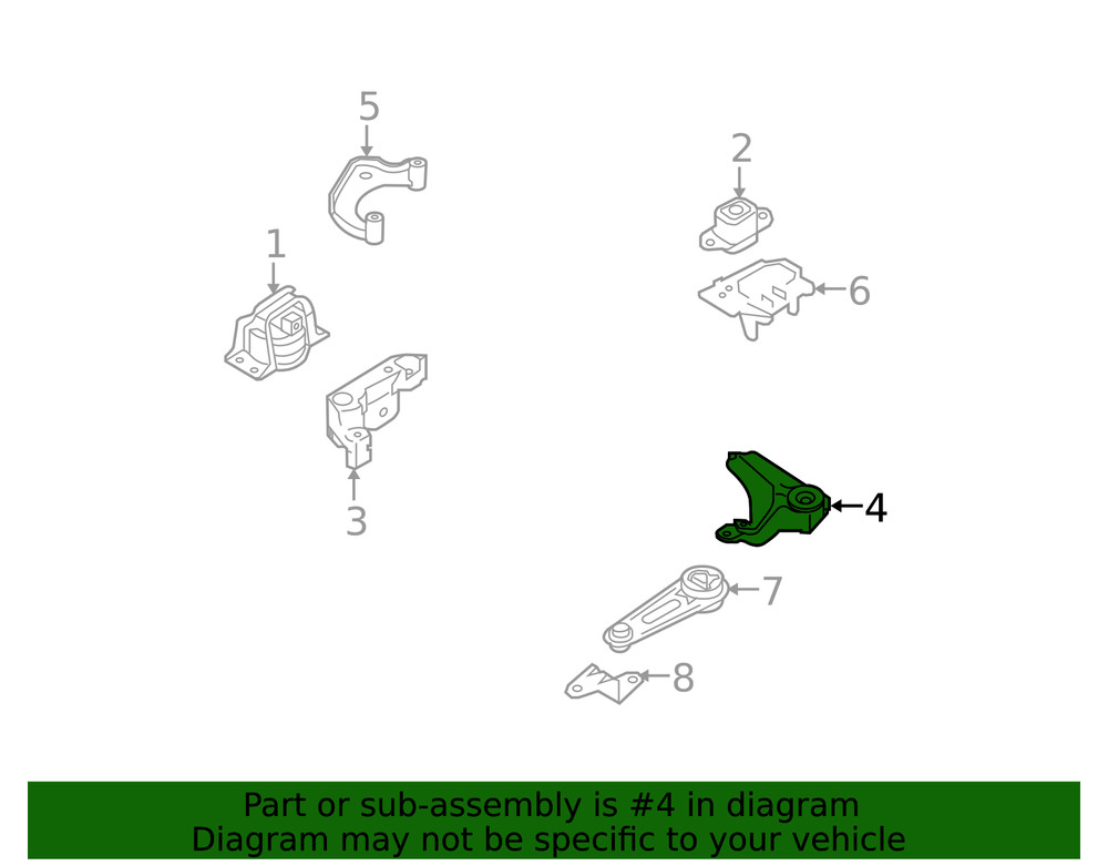 Genuine Nissan Engine Mount Bracket 11253-EL20A