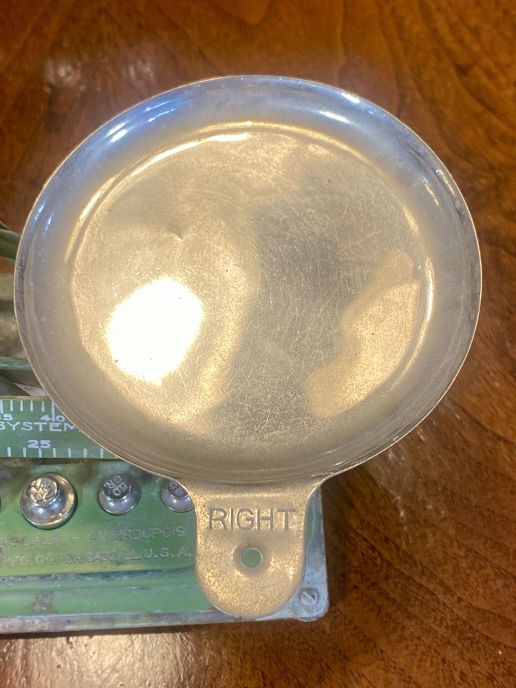 Vintage Metal Scale with Weights