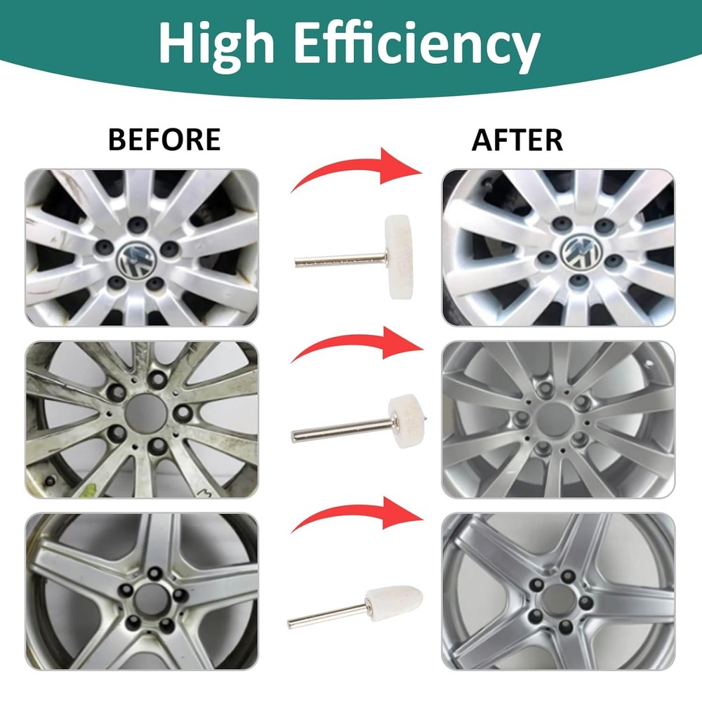 Felt Buffing Polishing Wheel Kit