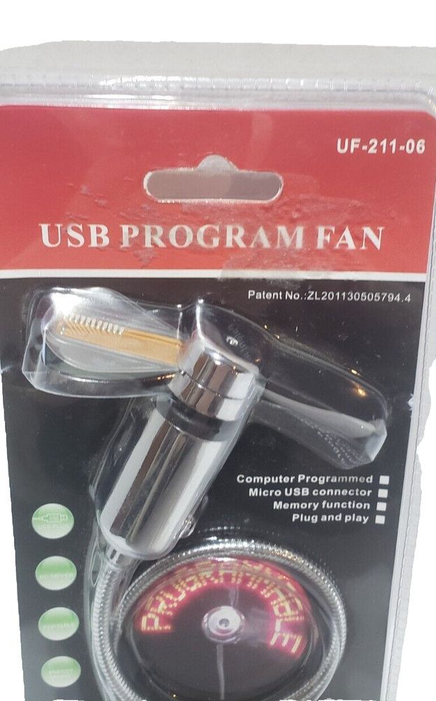 USB Mini Fan Programmable Program Fan