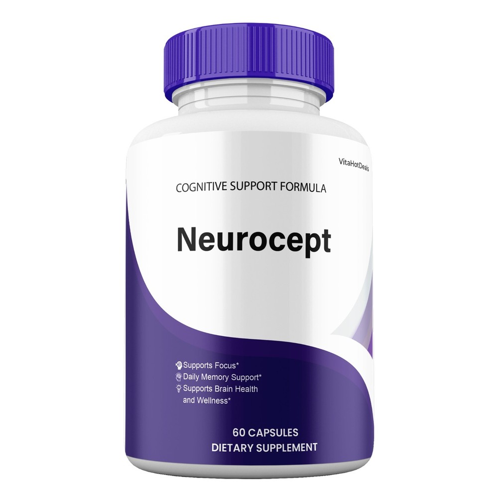Neurocept Capsules, Max Strength, Neuro Cept Cognitive Supplement (2 Pack)