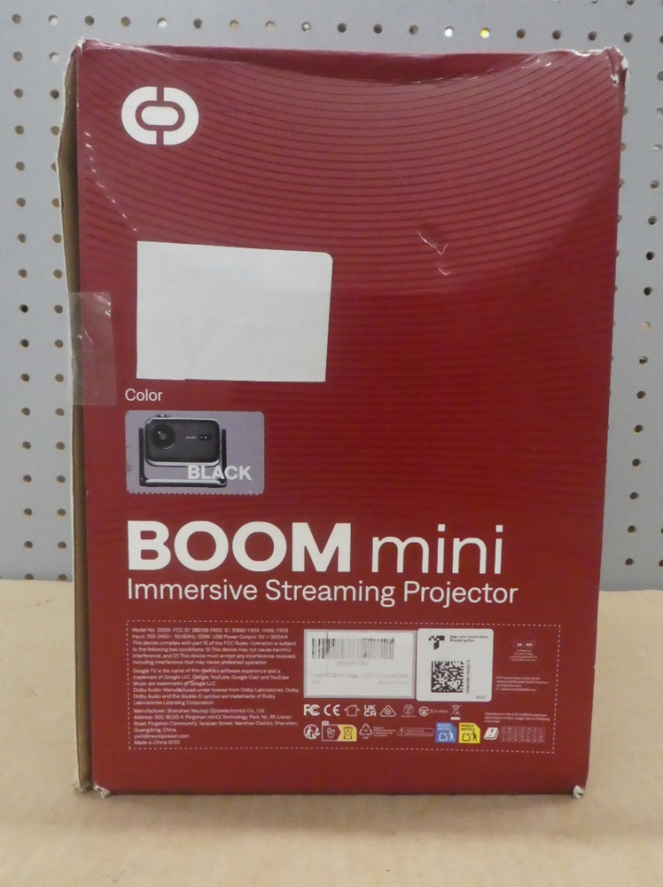 Aurzen BOOM mini Google TV Smart Projector Black
