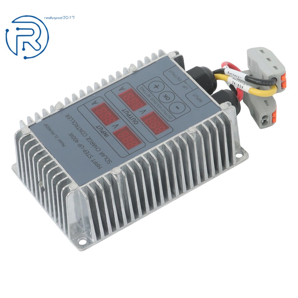 Solar Charge Controller, Boost MPPT 24‑85V Voltage LED Display Adjustable 400W