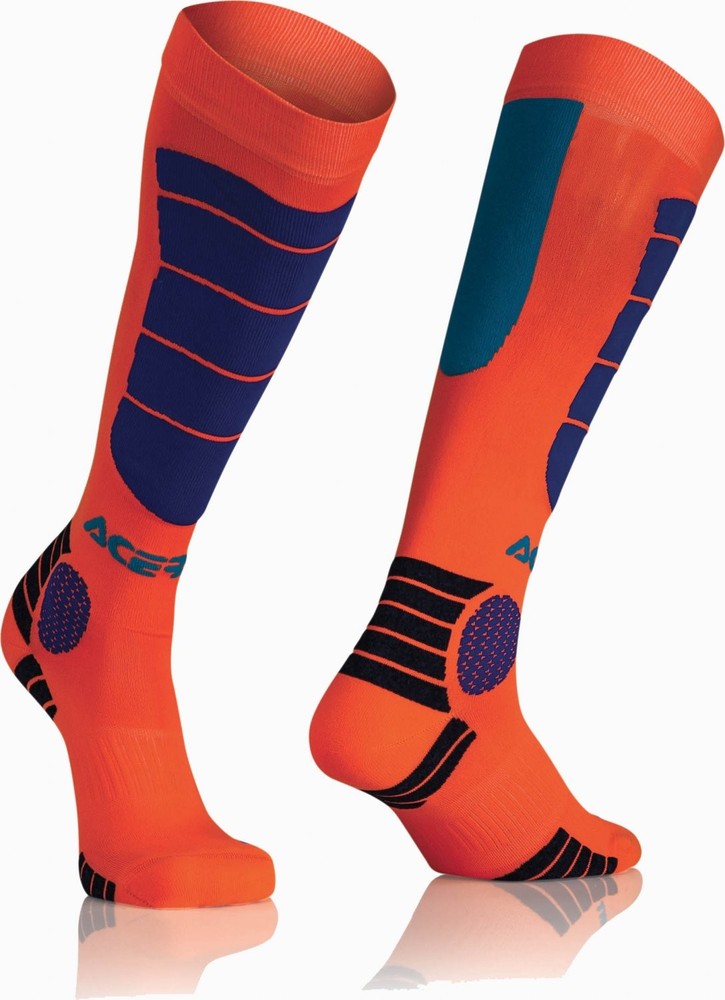 ACERBIS SOCKS IMPACT ORANGE BLUE S/M