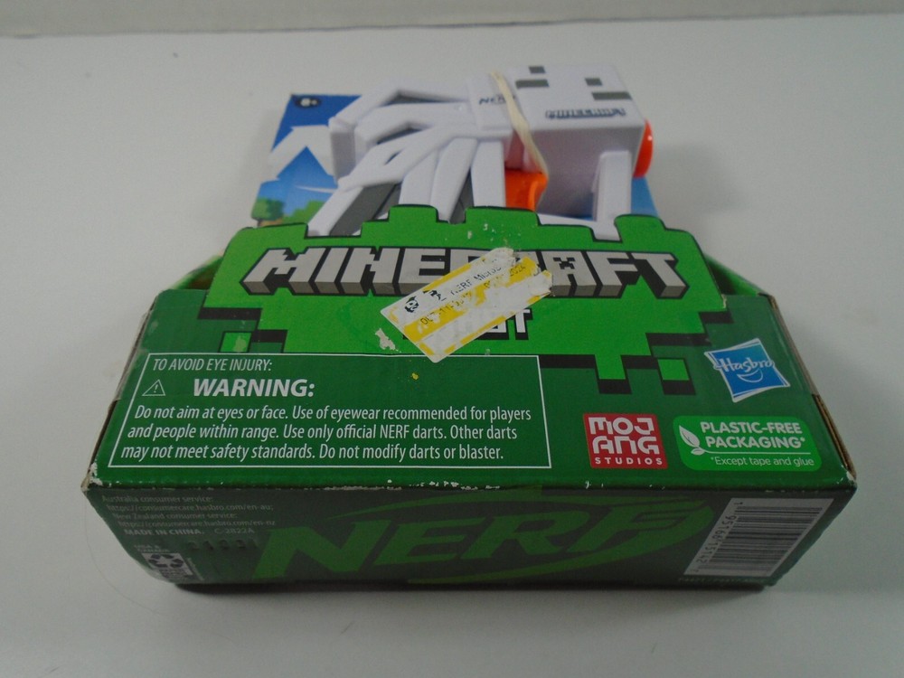 2021 HASBRO--MINECRAFT GHAST--NERF MICROSHOTS GUN (NEW)