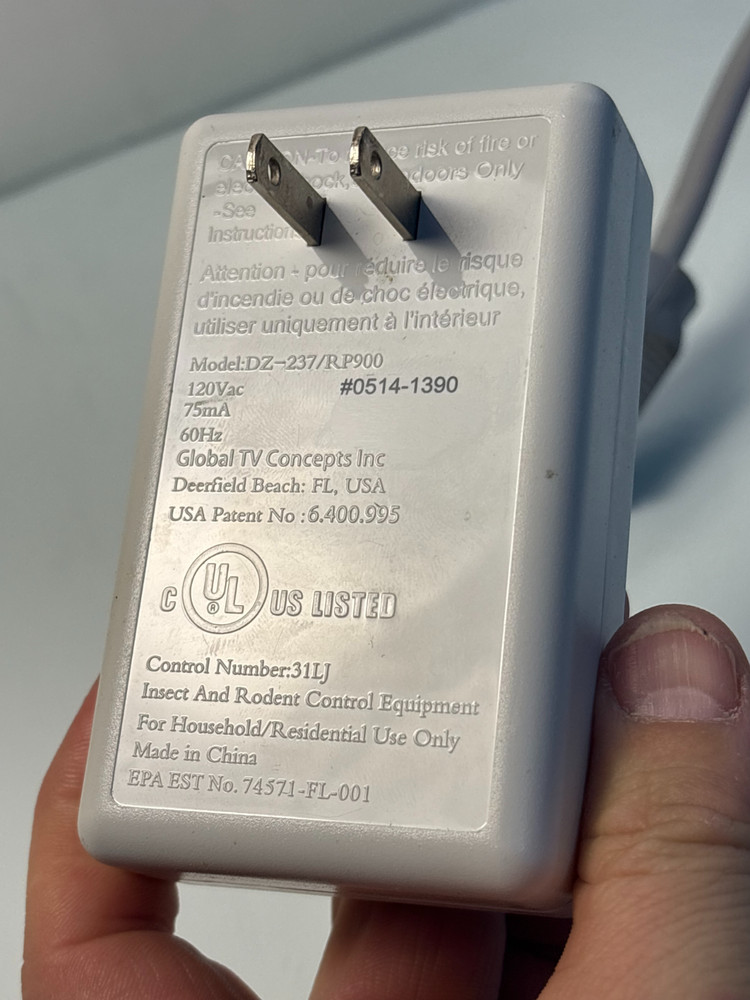 Riddex Plus Electronic Pest Repeller – Plug‑In Ultrasonic Device – Tested & Work