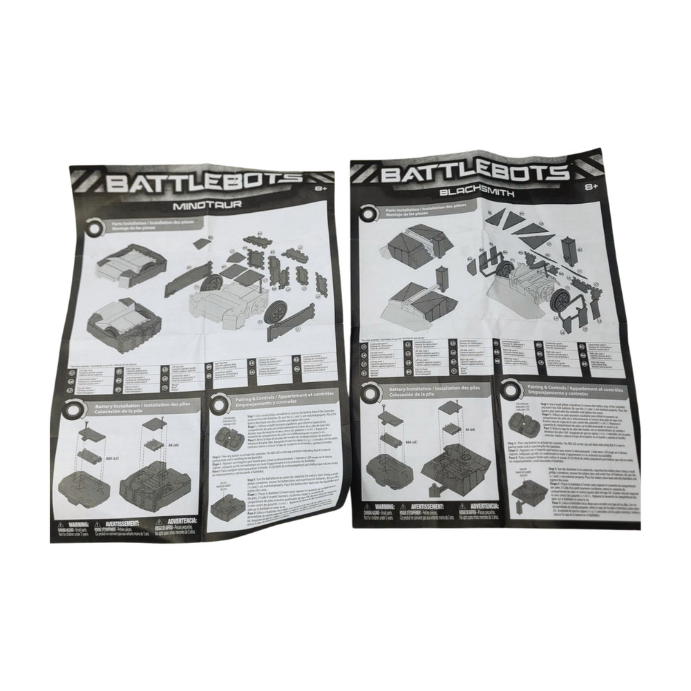 Battlebots R/C Construct & Combat RARE Minotaur and Blacksmith Complete Tested