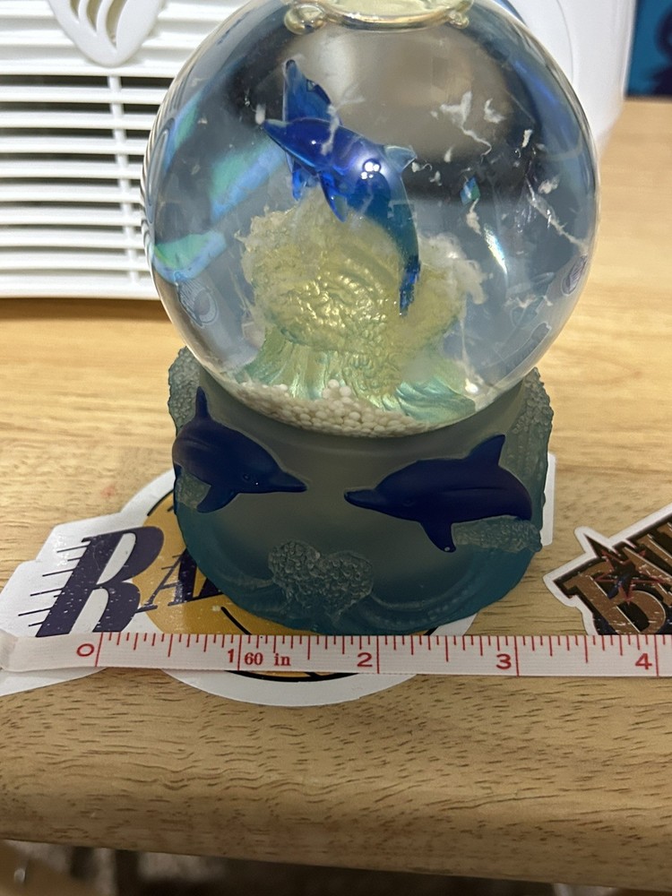 Dolphin Snow Globe - Vintage 2003