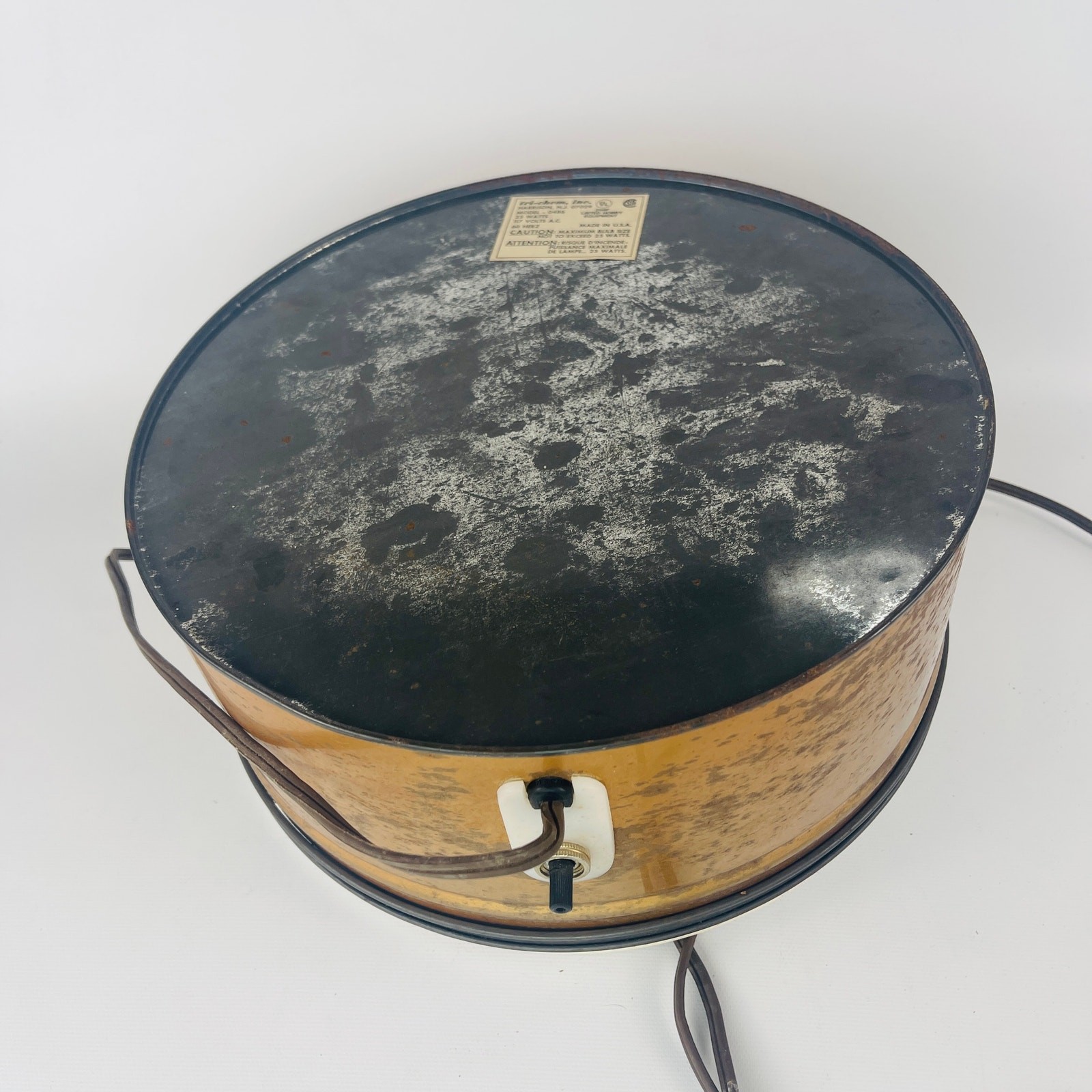 Vintage Round Tracing Illuminated Drawing Light Box Tri-Chem Inc. Model 0486