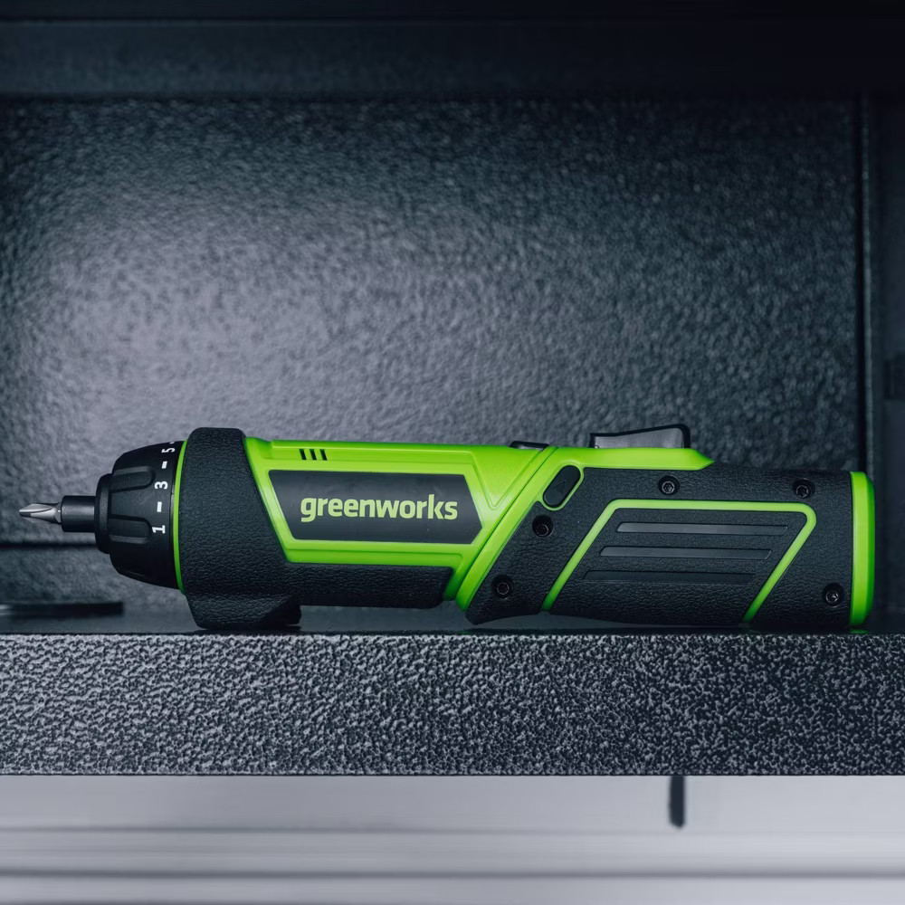 Greenworks 8V Screwdriver with 2 bits