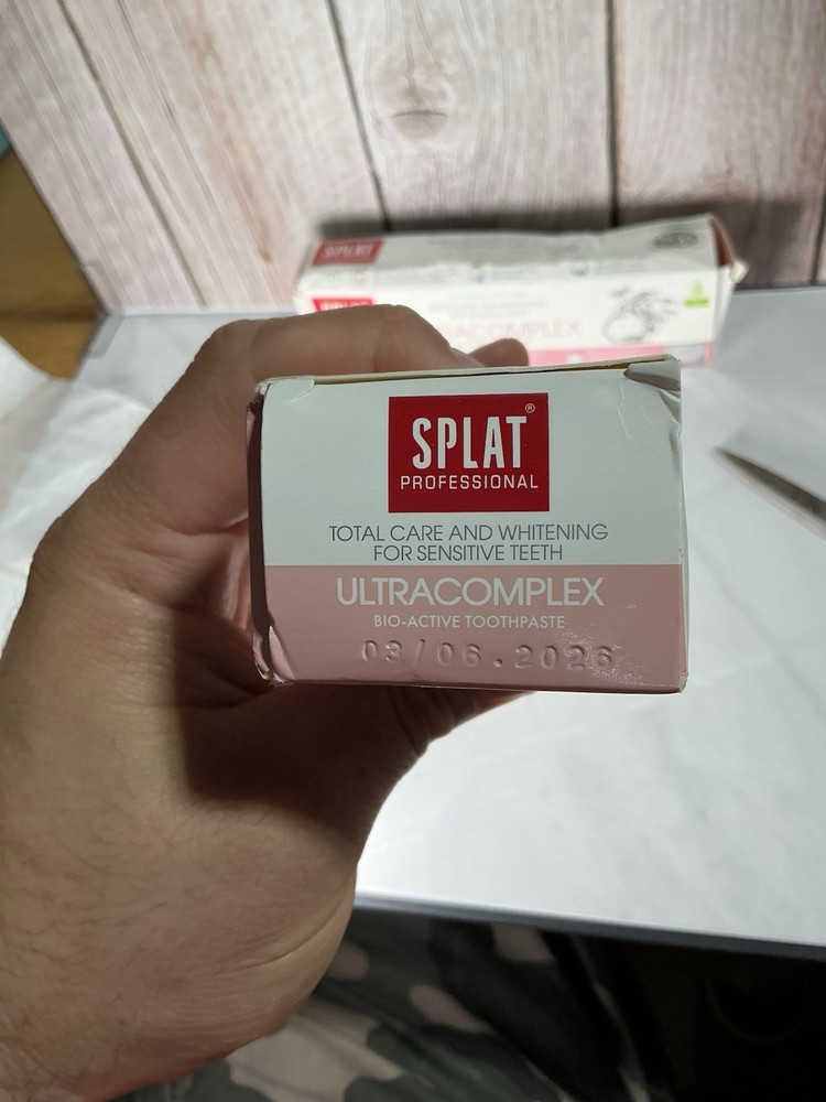 2X 100ml/3.4 oz Splat Professional Ultracomplex Bio Active Toothpaste 2 Pack