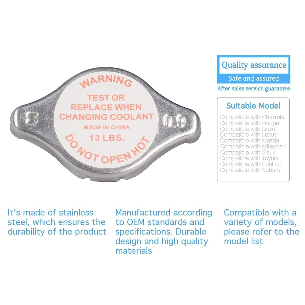 Radiator Cap - 13 lbs 13lbs, Silver